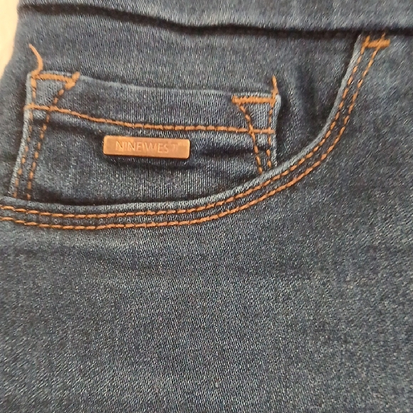 Nine West Deep Blue‎ Cropped Jeans Sz 6 - Picture 5 of 7